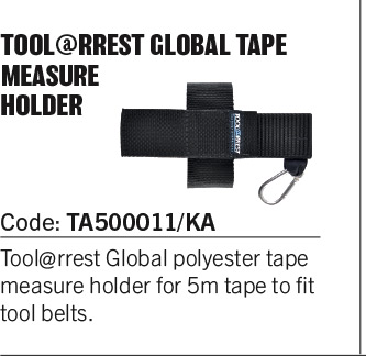 Tape measure holder for 5 metre tape to fit tool belt