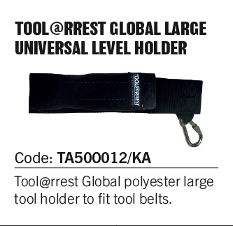 Universal level holder / tool holder to fit tool belts