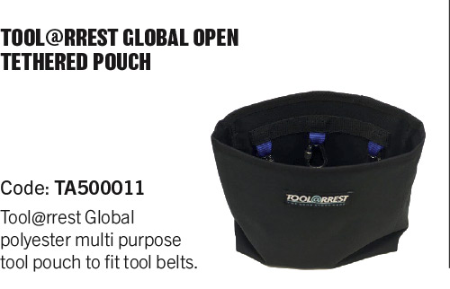 Global stilson holder for tool belts in black