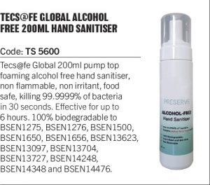 Alcohol-free hand sanitiser - 200ml